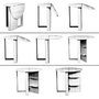 Hanah Home Mesa Plegable Extensible Blanco